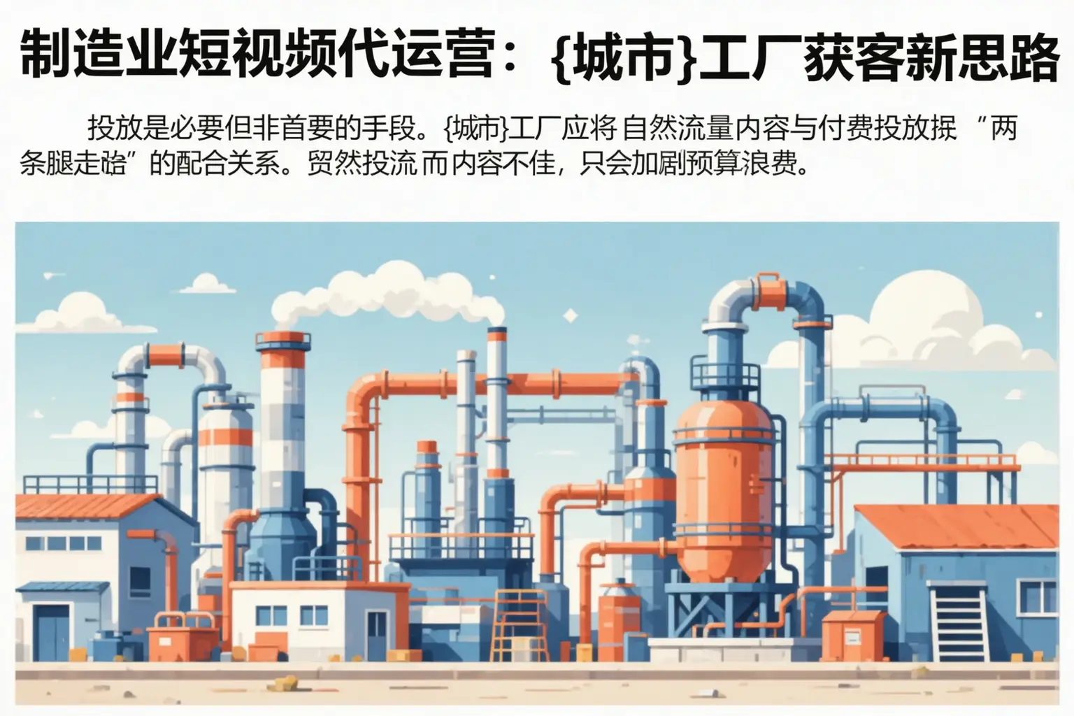 制造业短视频代运营:谷城工厂获客新思路